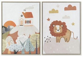 Καμβάς DKD Home Decor πολυστερίνη Καμβάς 53 x 4,5 x 73 cm