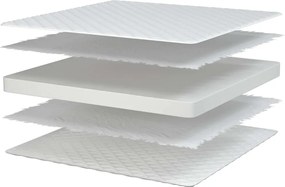 vidaXL Στρώμα με Αφρό Μνήμης Λευκό 70x200x17 εκ. μαλακό