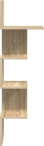 vidaXL Ράφι Τοίχου Επιτοίχιο Sonoma Δρυς 32 x 21 x 107 cm