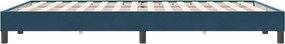 vidaXL Box Spring κρεβάτι χωρίς στρώμα σκούρο μπλε 140x220cm Βελούδινο