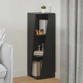 vidaXL Πλευρικό Ράφι Μαύρο 33 x 32 x 100,5 εκ Επεξεργασμένο ξύλο