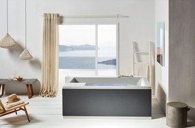 Acrilan Tango Veloure Light Grey - Μπανιέρα Υδρομασάζ 190x160 εκ - Maxxcoat, Αερομασάζ