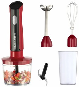 Russell Hobbs Desire 27140-56 Μπλέντερ 3-σε-1, 500W, 600+500 ml, 2 ταχύτητες + παλμός, Ανοξείδωτο, χωρίς BPA, Κόκκινο