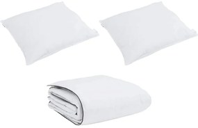 vidaXL Set Παπλώματος Χειμώνα με μαξιλάρι 3 pcs Λευκό 200 x 200 cm