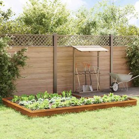 vidaXL Φράχτες με σαλιγκάρια 16 pcs Σκ rusty