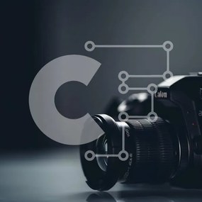 Intra Συλλεκτικό Ξύλινο Παζλ Plywood  4mm - Μαύρη κάμερα Canon στο τραπέζι Σε Ξύλινο Κουτί - Διαστάσεις: 10x10 cm – 25 κομμάτια