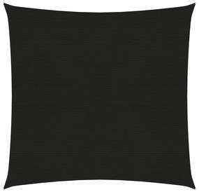 vidaXL Πανί Σκίασης Μαύρο 7 x 7 μ. από HDPE 160 γρ./μ²