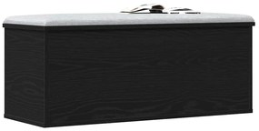 vidaXL Κουτί αποθήκευσης Μαύρη δρυς 90 x 35 x 35 cm Επεξεργασμένο ξύλο