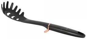 Κουτάλα Βαθιά Ζυμαρικών Black Rose Gold Collection BH-6206 36,3x8x8cm Black Berlinger Haus Plastic