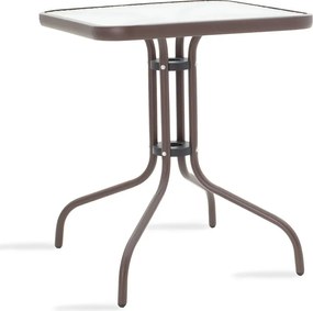 Τραπεζαρία Obbi-Watson σετ 3τεμ pakoworld μέταλλο-pe καφέ