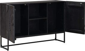 vidaXL Πλαϊνό γραφείο Μαύρο 105 x 30 x 68 εκ