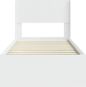 vidaXL Καλάθι με αποθήκη και κεφαλάρι Λευκό 100 x 200 cm