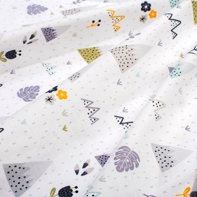 Παπλωματοθήκη Μονή (160x240) Dimcol Whimsical Mountainside 588 White - Grey