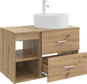 vidaXL Σετ Επίπλων Μπάνιου 2 pcs Artisan Δρυς Επεξεργασμένο Ξύλο