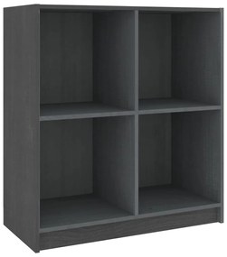 vidaXL Μπουφές Γκρι 70 x 33 x 76 εκ. από Μασίφ Ξύλο Πεύκου