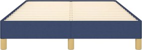 vidaXL Πλαίσιο κρεβατιού χωρίς στρώμα μπλε 120x200cm ύφασμα