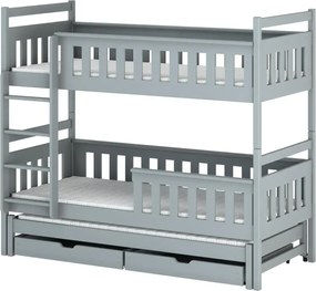 KORS 80x200 grey bunk bed Lano Furniture