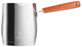 Μπρίκι Ανοξείδωτο Με Ξύλινη Λαβή Mokka 01-30247 530ml Inox-Natural Estia Ατσάλι,Ξύλο