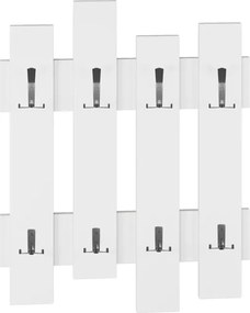 Κρεμάστρα Wave pakoworld λευκό 64x4x81εκ