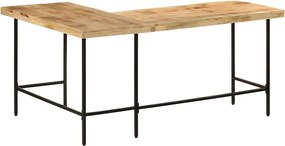 vidaXL Γραφείο 165x110x77 cm Μασίφ Ξύλο Μάνγκο και Σίδερο