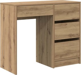 vidaXL Γραφείο Artisan Oak 90 x 37.5 x 75 εκ Επεξεργασμένο ξύλο