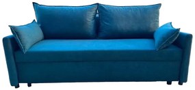 Καναπές-Κρεβάτι Διθέσιος Sofi με αποθηκευτικό χώρο 210x90x85cm Μπλε - VAS4889