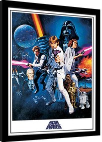 Κορνιζαρισμένη αφίσα Star Wars: A New Hope - One Sheet