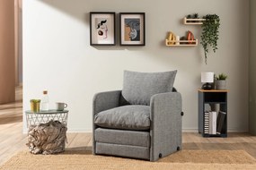 1-Seat Sofa-Bed Saga Single - Light Grey Light Grey