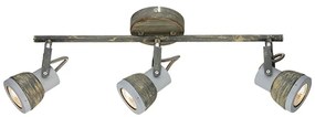 Σποτ Τρίφωτο Aca Inka MC167793R Grey Matt/ Rust