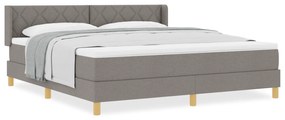 vidaXL Κρεβάτι με Στρώμα στο Ταούπε, 180 x 200 εκ, Υφασμάτινο.