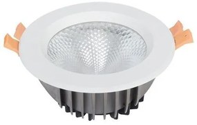 Φωτιστικό Σποτ Χωνευτό LED 10W IP22 3CCT Λευκό Pro 145-65210 Eurolamp-145-65210-Λευκό 145-65210