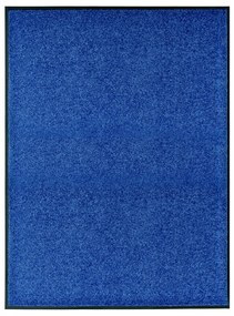 vidaXL Πατάκι Εισόδου Πλενόμενο Μπλε 90 x 120 εκ.