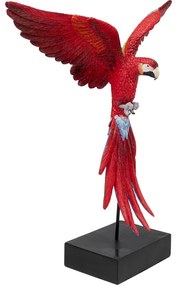 Διακοσμητικό Επιτραπέζιο Flying Parrot Κόκκινο/Μπλε 52,1x17,2x61,2 εκ. - Μαύρο