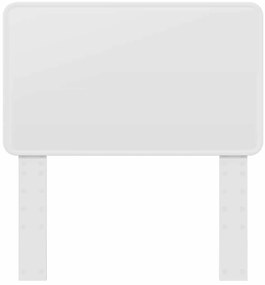 vidaXL Κεφαλάρι με κεφαλάρι Λευκό 90 cm Επεξεργασμένο ξύλο