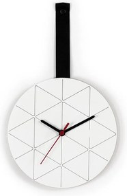 Ρολοϊ τοίχου Elmira Fylliana Μαύρο - Λευκό 23x2x23εκ.