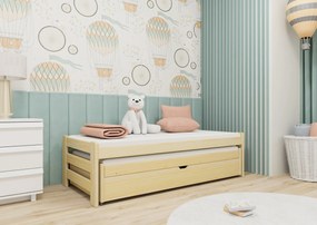 Καναπές Κρεβάτι Anis  με Συρόμενο από μασίφ ξύλο Natural  90×200cm