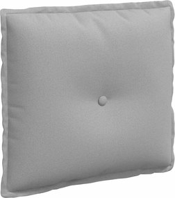 vidaXL Μαξιλάρι Πλάτης Σκίουρος Γκρί 50 x 19 x 45 εκ ύφασμα