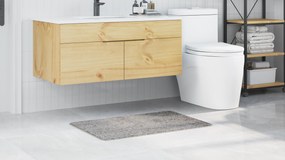 vidaXL Πατάκι Μπάνιου Ορθογώνιο Γκρι 60x90 εκ. Πολυπροπυλένιο Αντιολισθητικό