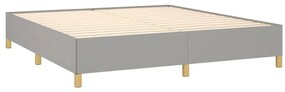 vidaXL Κρεβάτι Boxspring με Στρώμα Αν. Πράσινο 160x200εκ Υφασμάτινο