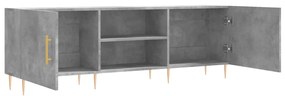 vidaXL Έπιπλο Τηλεόρασης Γκρι Σκυροδέματος 150x30x50 εκ. Επεξ. Ξύλο