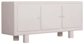 ΜΠΟΥΦΕΣ ΣΕΙΡΑ SANTORINI HM18068 MDF ΣΕ ΥΠΟΛΕΥΚΟ ΧΡΩΜΑ-3 ΠΟΡΤΕΣ 140x38x64Υεκ.