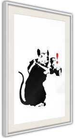 Αφίσα - Banksy: Rat Photographer - 40x60 - Μαύρο - Με πασπαρτού