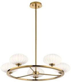 Πολυέλαιος Κρεμαστό Φωτιστικό 5xG9 IP44 Pim Quintiesse Elstead Lighting-QN-PIM5-FXG-Χρυσό QN-PIM5-FXG