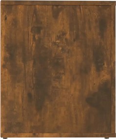 vidaXL Κομοδίνα 2 τεμ. Καπνιστή Δρυς 50x39x47 εκ.