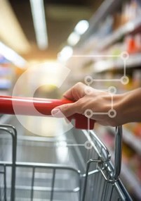 Intra Συλλεκτικό Ξύλινο Παζλ Plywood 4mm - Καλάθι αγορών στο παντοπωλείο Σε Ξύλινο Κουτί - Διαστάσεις Puzzle: 10x10 cm – 25 κομμάτια