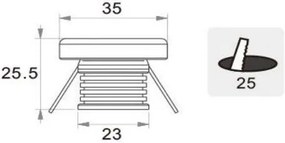 Χωνευτό σποτ Viokef Royal