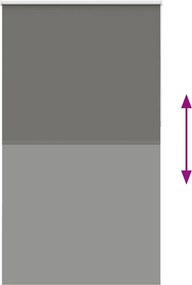 vidaXL Roller Blind Blackout γκρί 130x230 cm Πλάτος υφάσματος 126,6cm