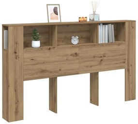 vidaXL Κεφαλάρι Με Αποθηκευτικό Χώρο 180x18,5x102,5 εκ. Επεξ. Ξύλο