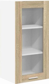 vidaXL Κρεμαστό ντουλάπι με πόρτα 2 pcs Δρύς Sonoma 40 x 31 x 80 εκ.