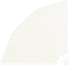 vidaXL Αδιάφανο σκίαστρο μπαλκονιού Κρεμ 160 x 160 cm ύφασμα